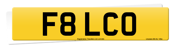 Registration number F8 LCO